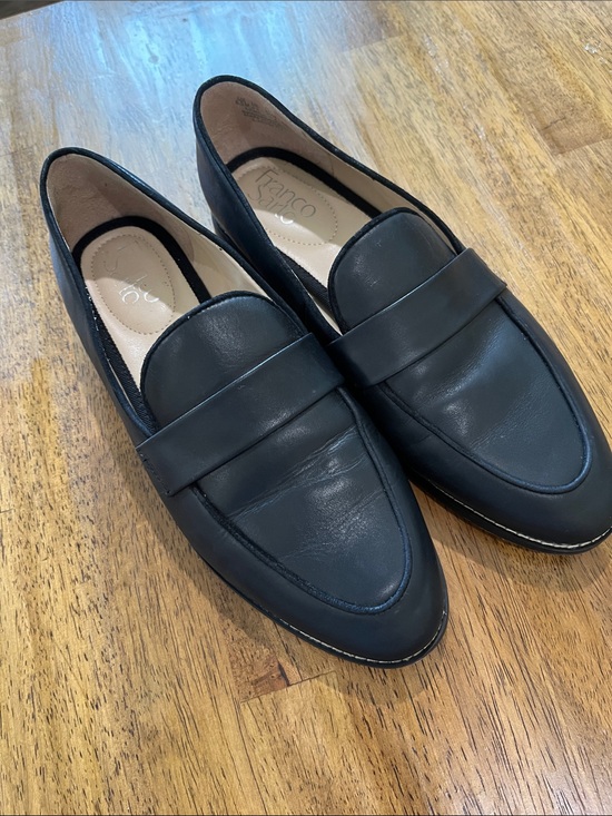 Franco Sarto Shoes - Franco Sarto Black Leather Women's Loafers